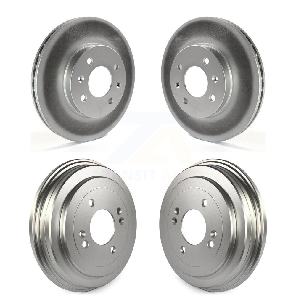 Disc Brake Rotors Drums Kit Front Rear For Hyundai Accent Kia Rio Rio5