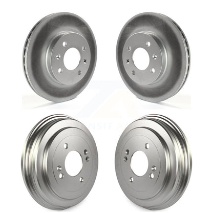 Disc Brake Rotors Drums Kit Front Rear For Hyundai Accent Kia Rio Rio5
