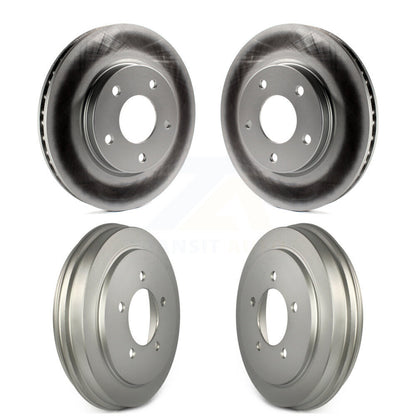 Disc Brake Rotors Drums Kit Front Rear For Dodge Caliber
