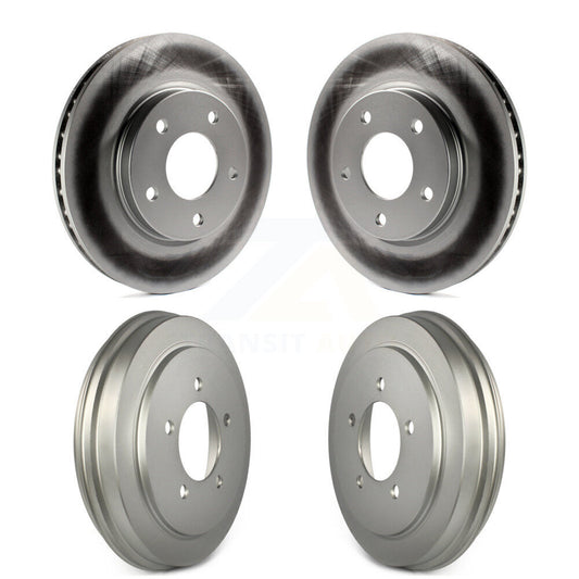 Disc Brake Rotors Drums Kit Front Rear For Dodge Caliber
