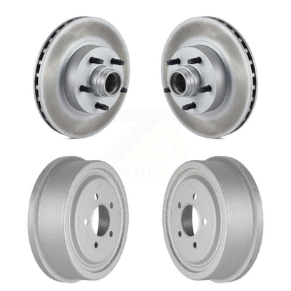 Disc Brake Rotors Drum Kit Front Rear For Ford Ranger With 10" Diameter