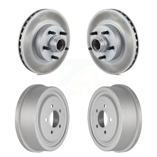 Disc Brake Rotors Drum Kit Front Rear For Ford Ranger With 10" Diameter