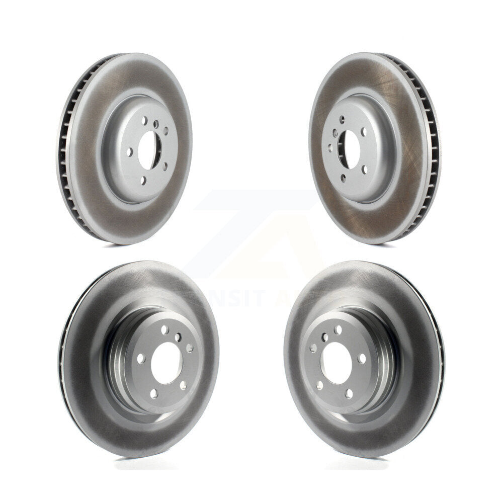 Coated Disc Brake Rotor And Hub Front Rear Kit For BMW 750i xDrive 750Li 550i GT