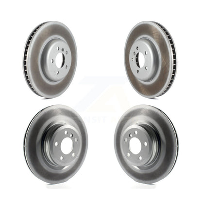 Coated Disc Brake Rotor And Hub Front Rear Kit For BMW 750i xDrive 750Li 550i GT