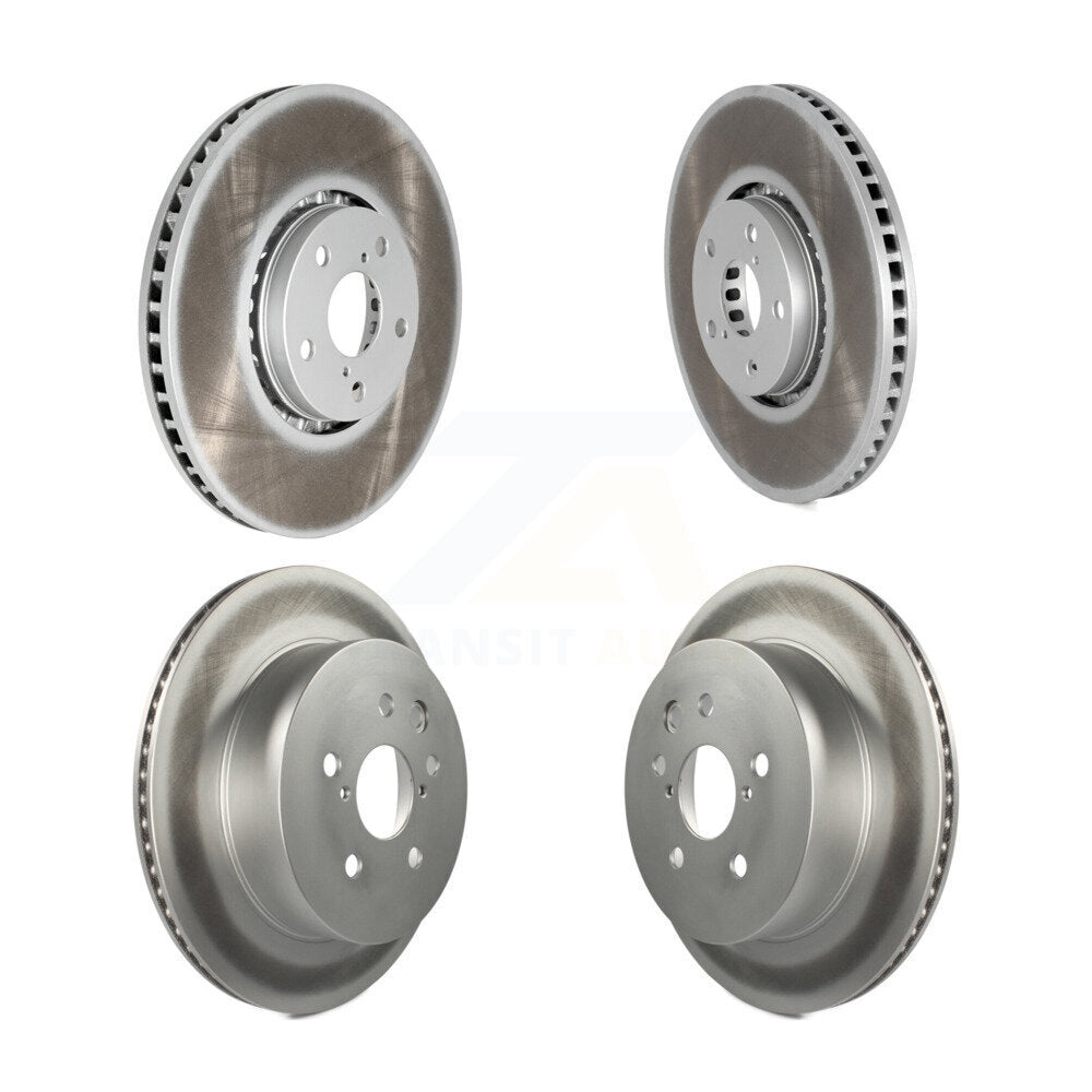 Coated Disc Brake Rotors Front Rear Kit For Lexus IS350 GS350 GS450h GS430 GS460