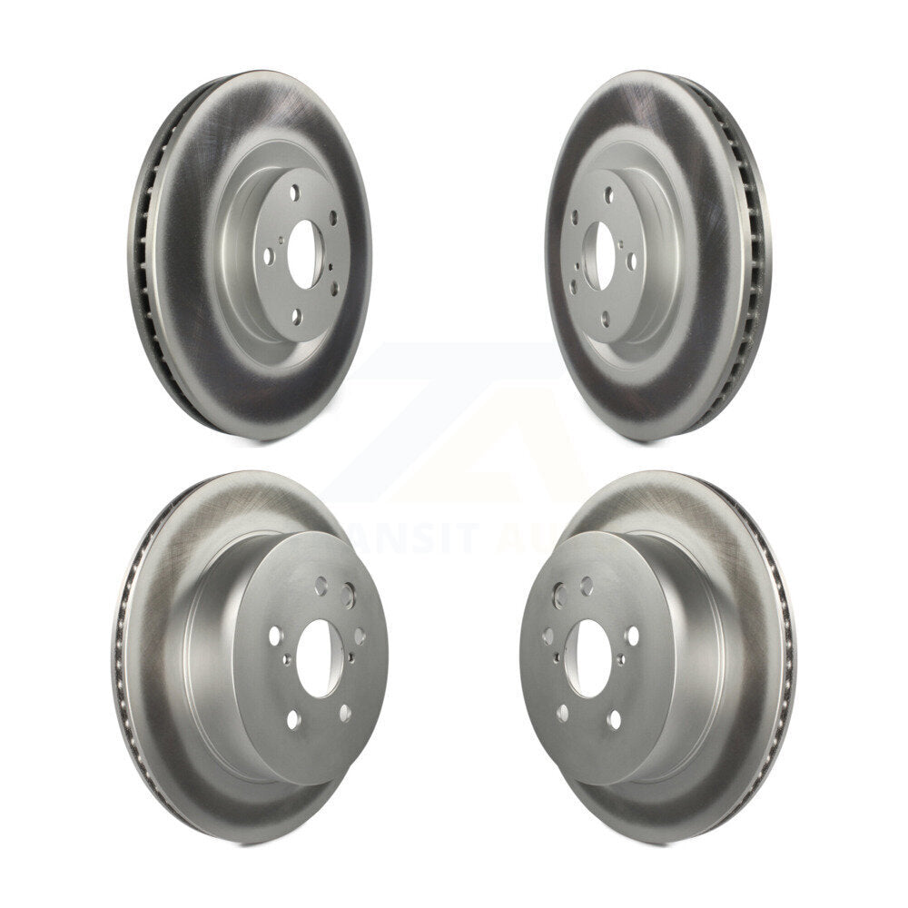 Coated Disc Brake Rotors & Hub Front Rear Kit For Lexus IS350 GS350 GS450h GS460