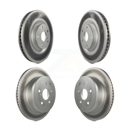 Coated Disc Brake Rotors & Hub Front Rear Kit For Lexus IS350 GS350 GS450h GS460