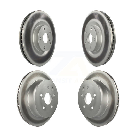 Coated Disc Brake Rotors & Hub Front Rear Kit For Lexus IS350 GS350 GS450h GS460