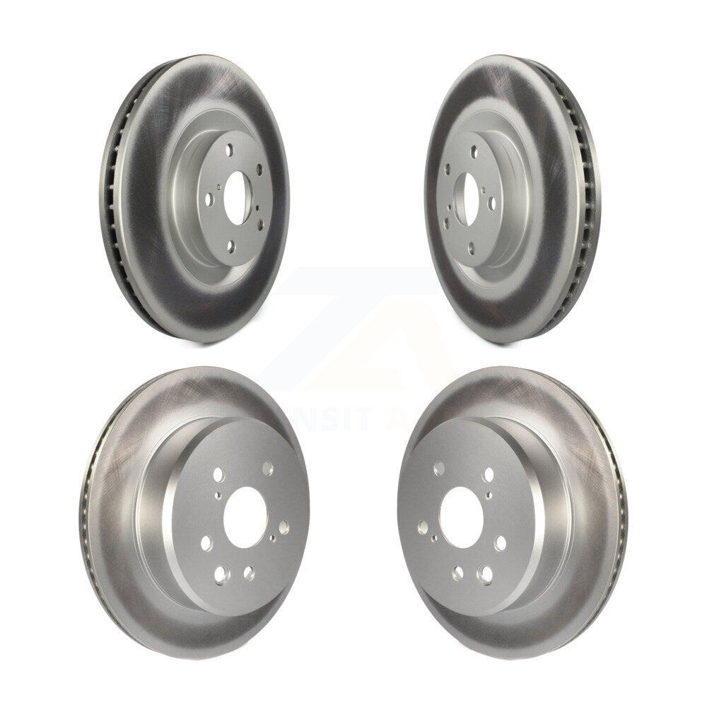 Coated Brake Rotor Front Rear Kit For Lexus IS300 IS350 GS350 RC350 RC300 IS200t