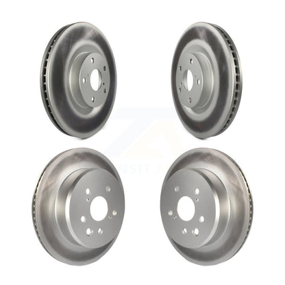 Coated Brake Rotor Front Rear Kit For Lexus IS300 IS350 GS350 RC350 RC300 IS200t