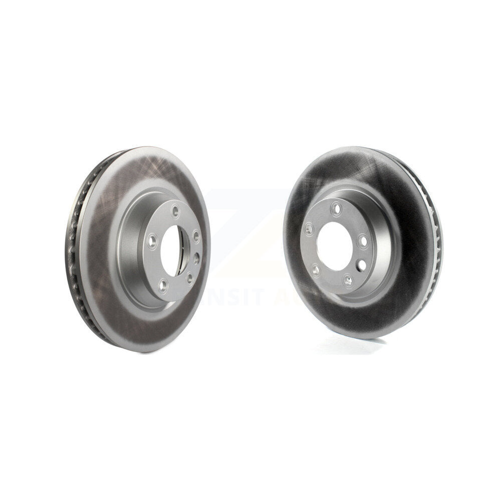 Coated Disc Brake Rotor Front Kit For Audi Q7 Porsche Cayenne Volkswagen Touareg