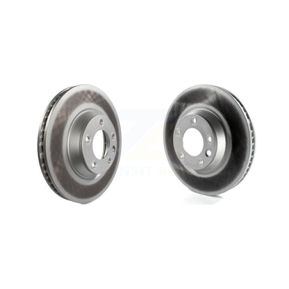 Coated Disc Brake Rotor Front Kit For Audi Q7 Porsche Cayenne Volkswagen Touareg