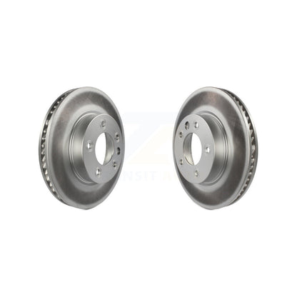 Coated Disc Brake Rotors Front Kit For Volkswagen Touareg Porsche Cayenne