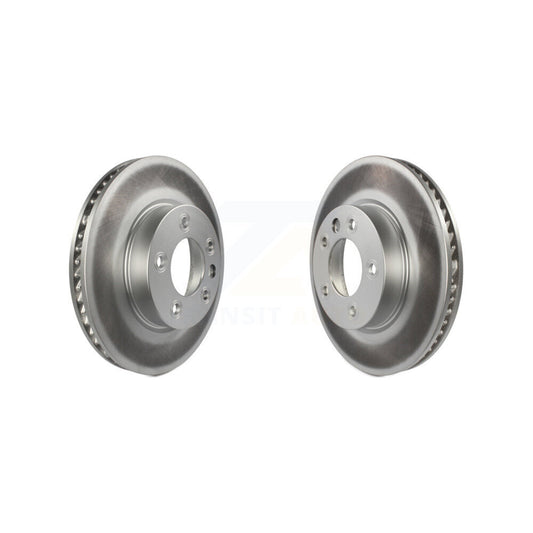 Coated Disc Brake Rotors Front Kit For Volkswagen Touareg Porsche Cayenne