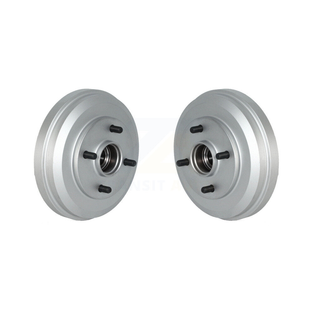 Coated Brake Drums Rear Pair For 2009-2011 Ford Focus