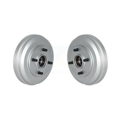 Coated Brake Drums Rear Pair For 2009-2011 Ford Focus