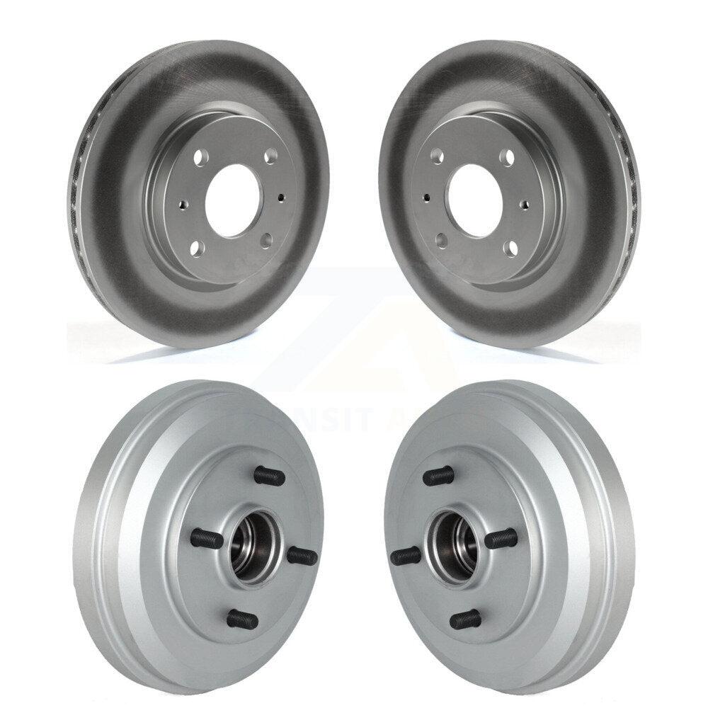 Disc Brake Rotors Drums Kit Front Rear For 2009-2011 Ford Focus
