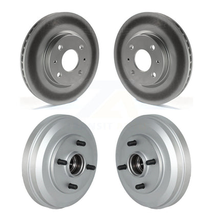 Disc Brake Rotors Drums Kit Front Rear For 2009-2011 Ford Focus