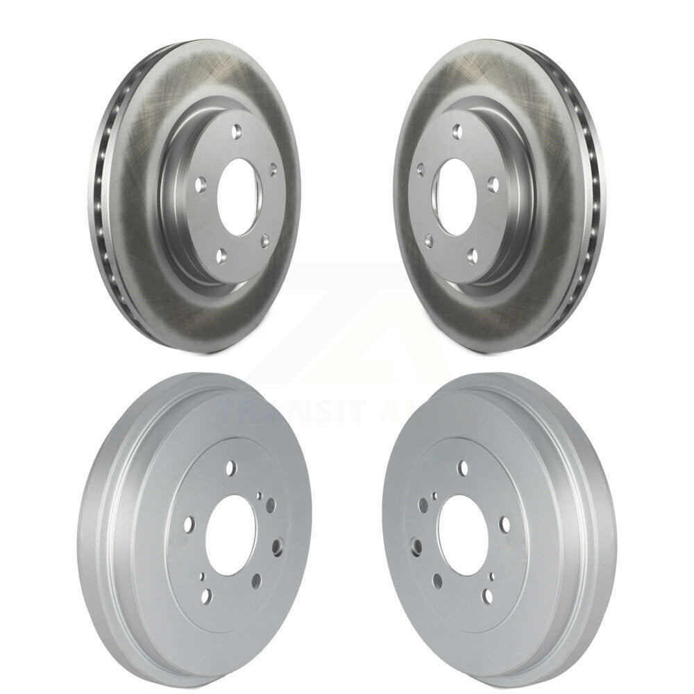 Disc Brake Rotors Drums Kit Front Rear For Nissan Sentra