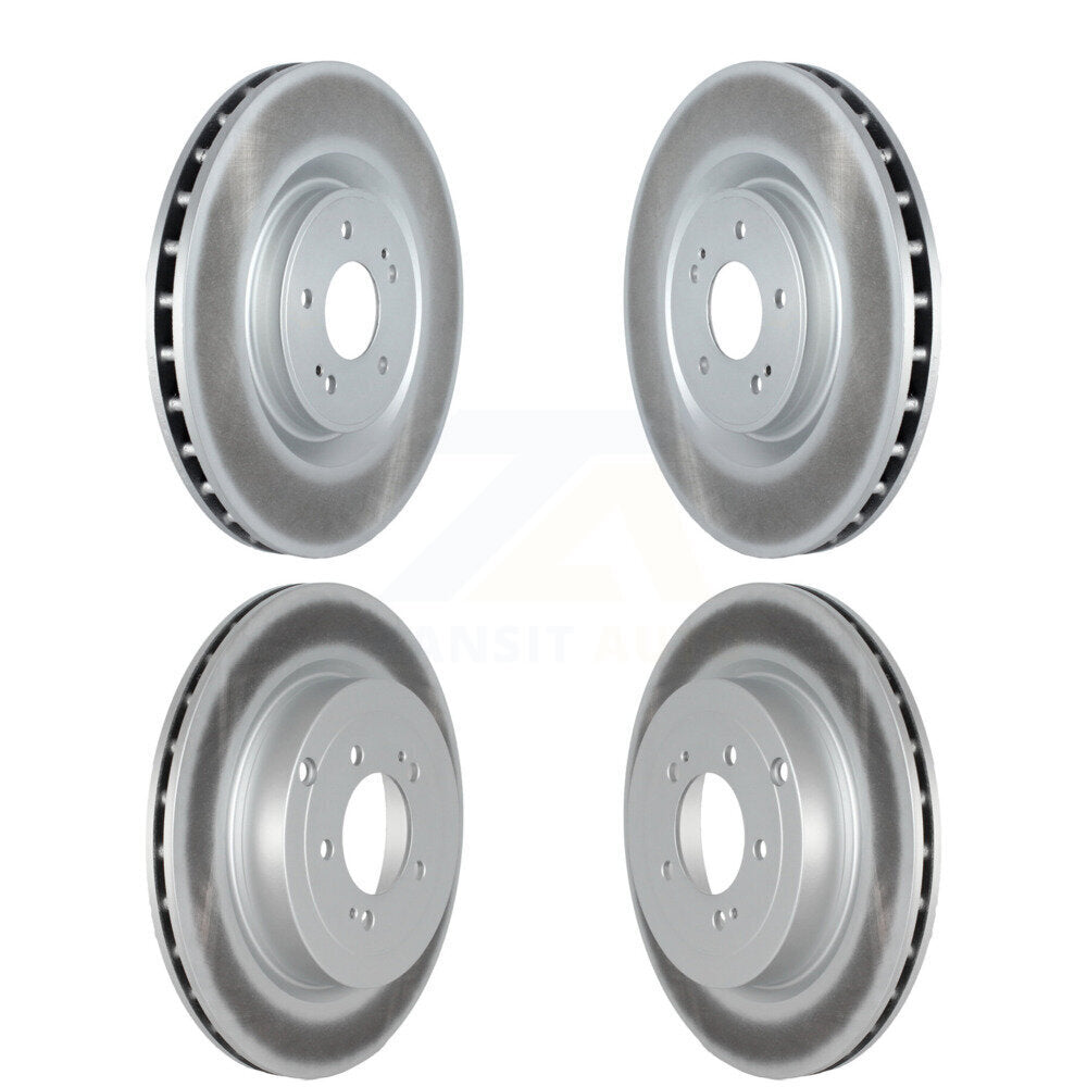 Coated Disc Brake Rotors Front Rear Kit For Mitsubishi Lancer
