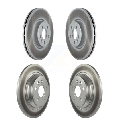 Coated Disc Brake Rotors Front Rear Kit For Volvo S60 V70