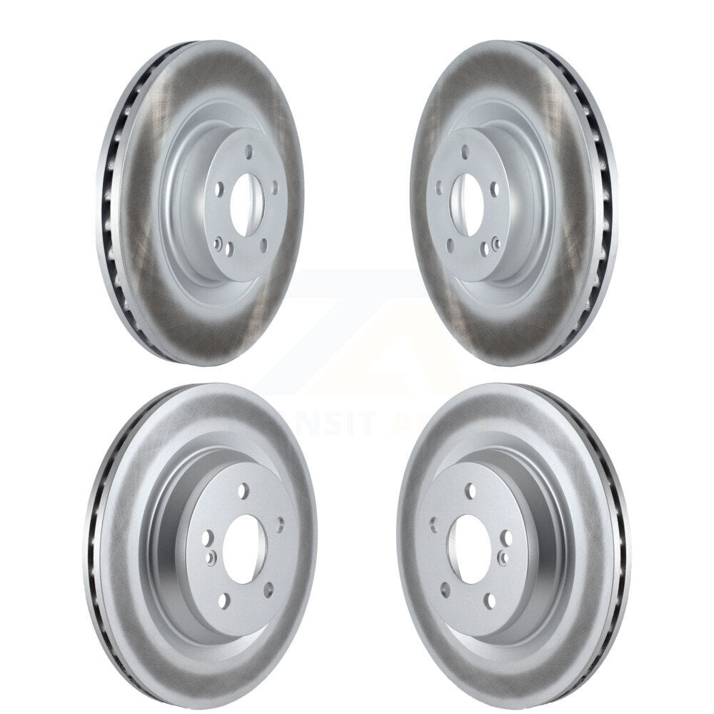 Coated Brake Rotors Front Rear Kit For Mercedes-Benz S550 S450 SL550 CL550 S350