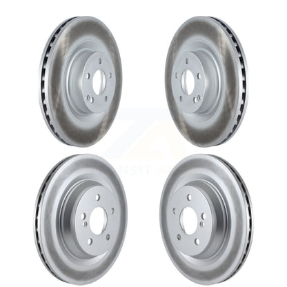 Coated Brake Rotors Front Rear Kit For Mercedes-Benz S550 S450 SL550 CL550 S350