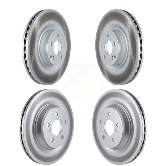 Coated Brake Rotors Front Rear Kit For Mercedes-Benz S550 S450 SL550 CL550 S350
