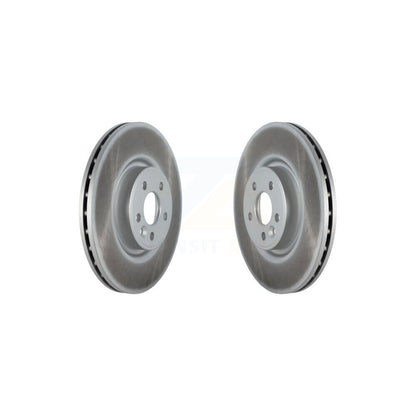 Coated Disc Brake Rotors Front Pair For Volvo XC70 S60 V60 S80 V70