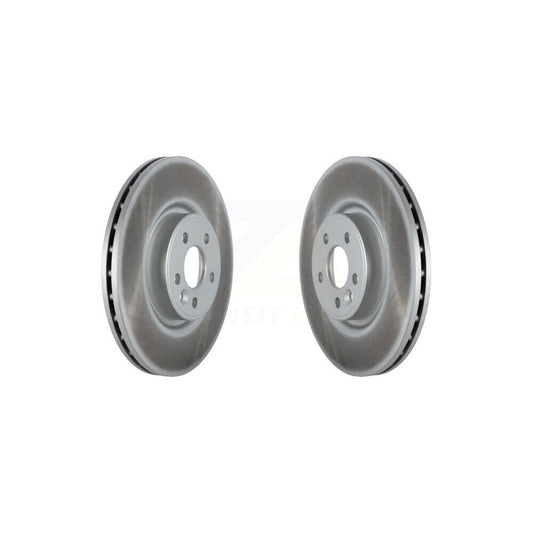 Coated Disc Brake Rotors Front Pair For Volvo XC70 S60 V60 S80 V70