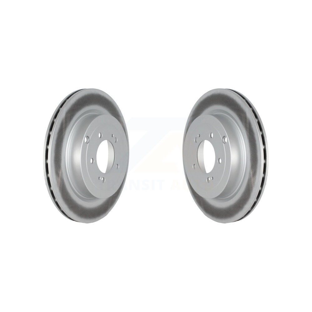 Coated Disc Brake Rotors Rear Pair For Mitsubishi Lancer