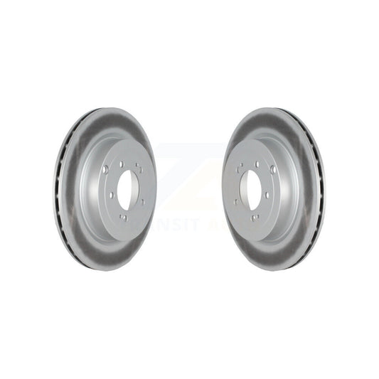 Coated Disc Brake Rotors Rear Pair For Mitsubishi Lancer
