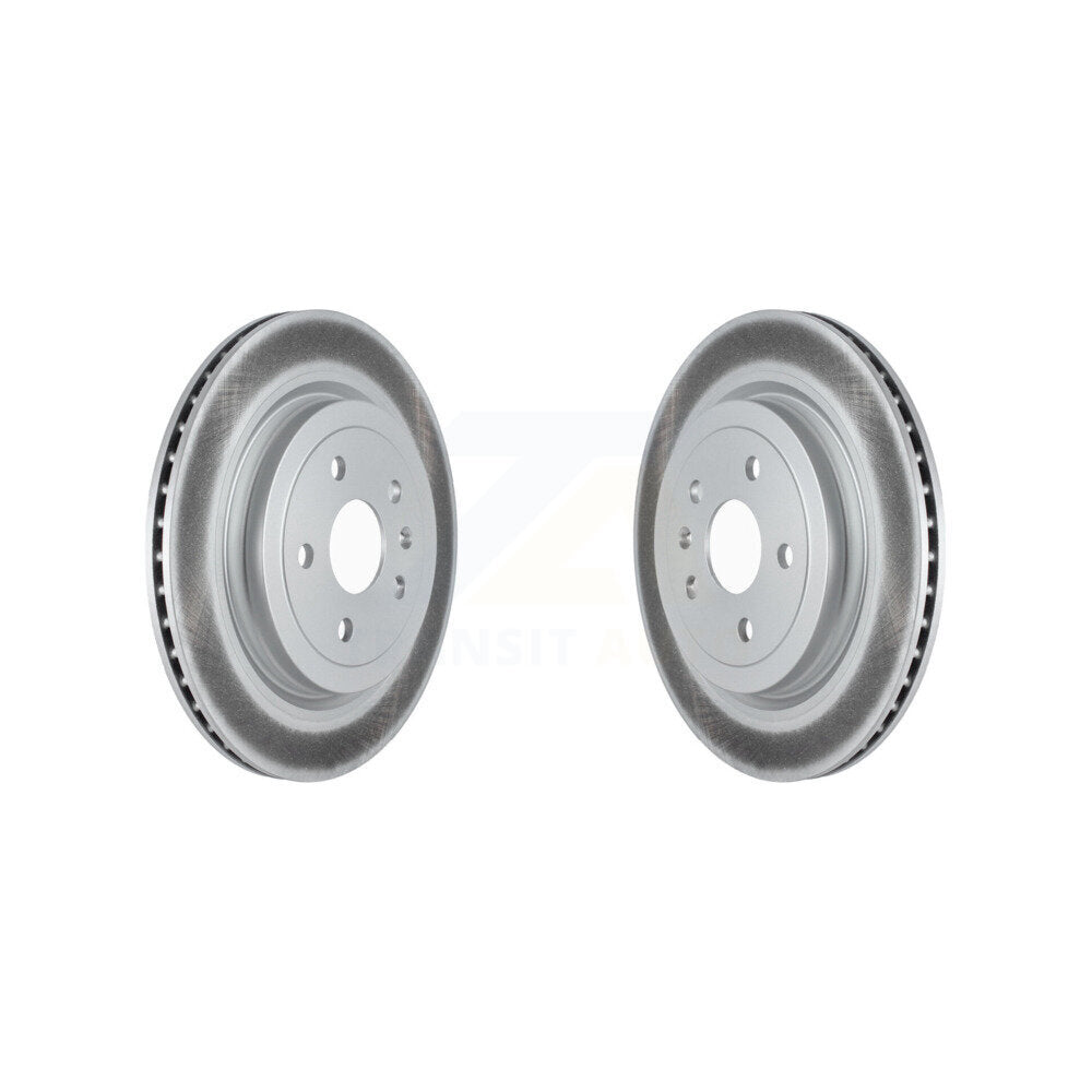 Coated Disc Brake Rotors Rear Pair For Cadillac CTS