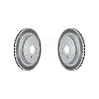 Coated Disc Brake Rotors Rear Pair For Cadillac CTS