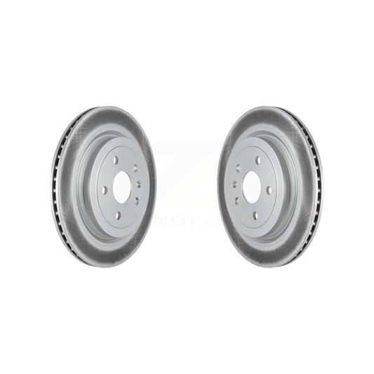 Coated Disc Brake Rotors Rear Pair For Cadillac CTS