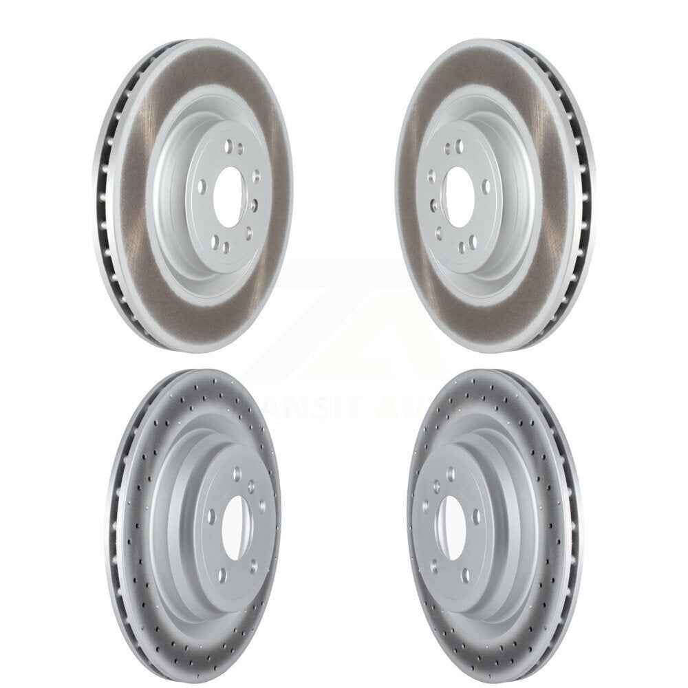 Coated Brake Rotor Front Rear Kit For Mercedes-Benz GLE400 Without Sport Package