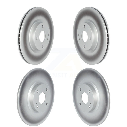 Coated Disc Brake Rotors Front Rear Kit For Mazda MX-5 Miata Fiat 124 Spider