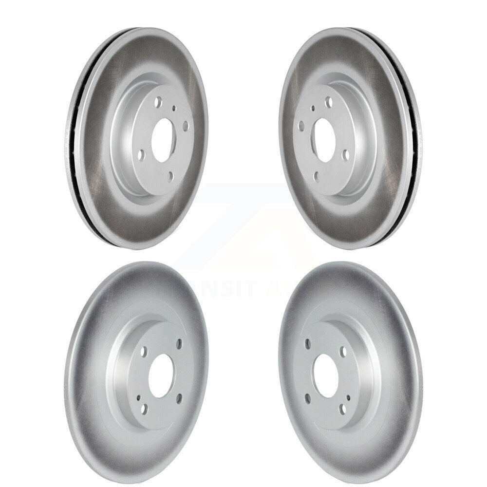 Coated Brake Rotors Front Rear Kit For 16-24 Mazda MX-5 Miata With Brembo Brakes