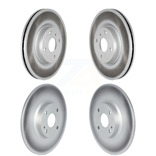 Coated Brake Rotors Front Rear Kit For 16-24 Mazda MX-5 Miata With Brembo Brakes