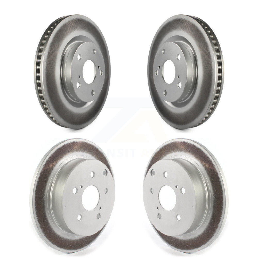 Coated Disc Brake Rotors Front Rear Kit For 2016-2020 Toyota Mirai