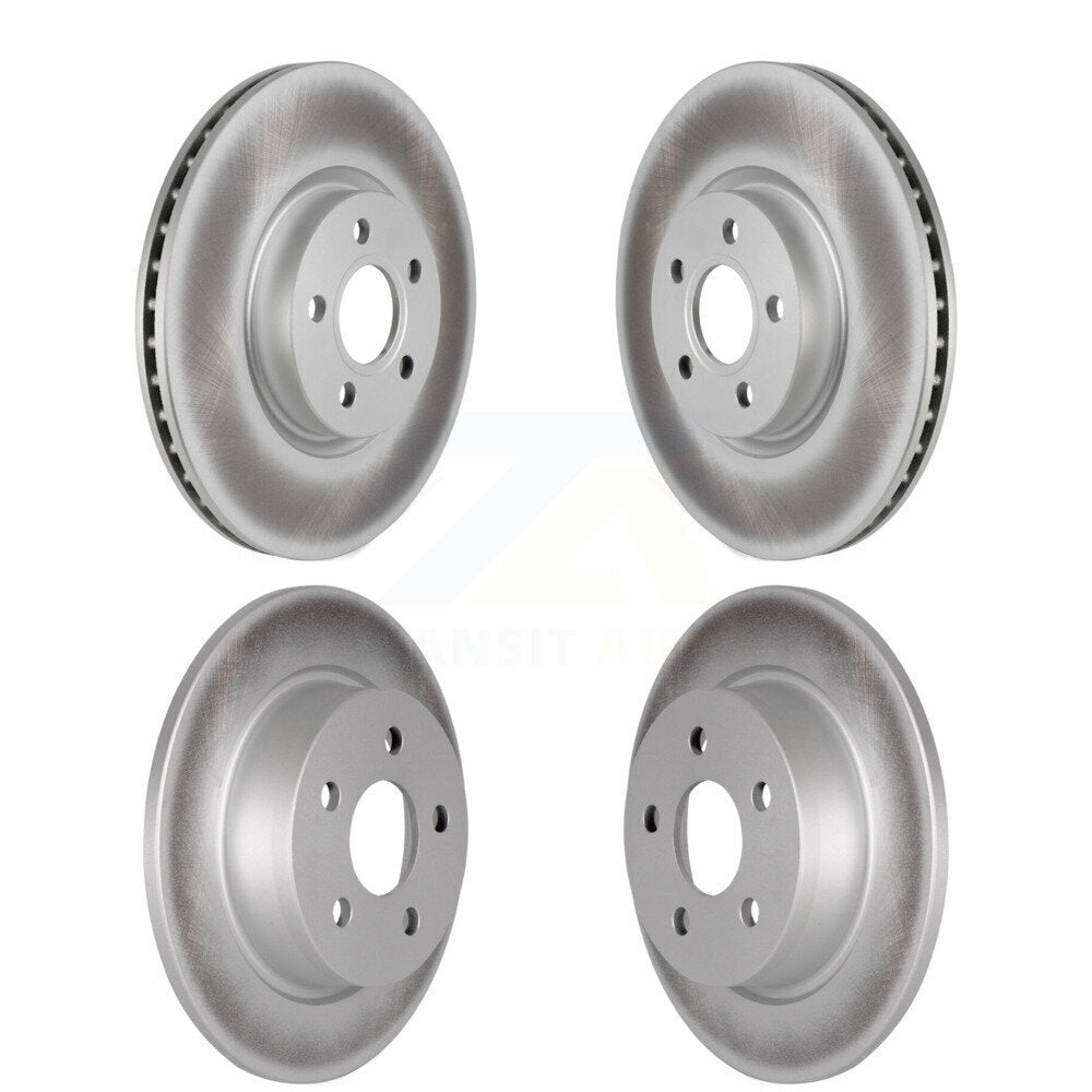 Coated Disc Brake Rotors Front Rear Kit For Ford Transit Connect