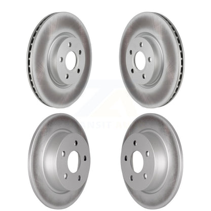 Coated Disc Brake Rotors Front Rear Kit For Ford Transit Connect