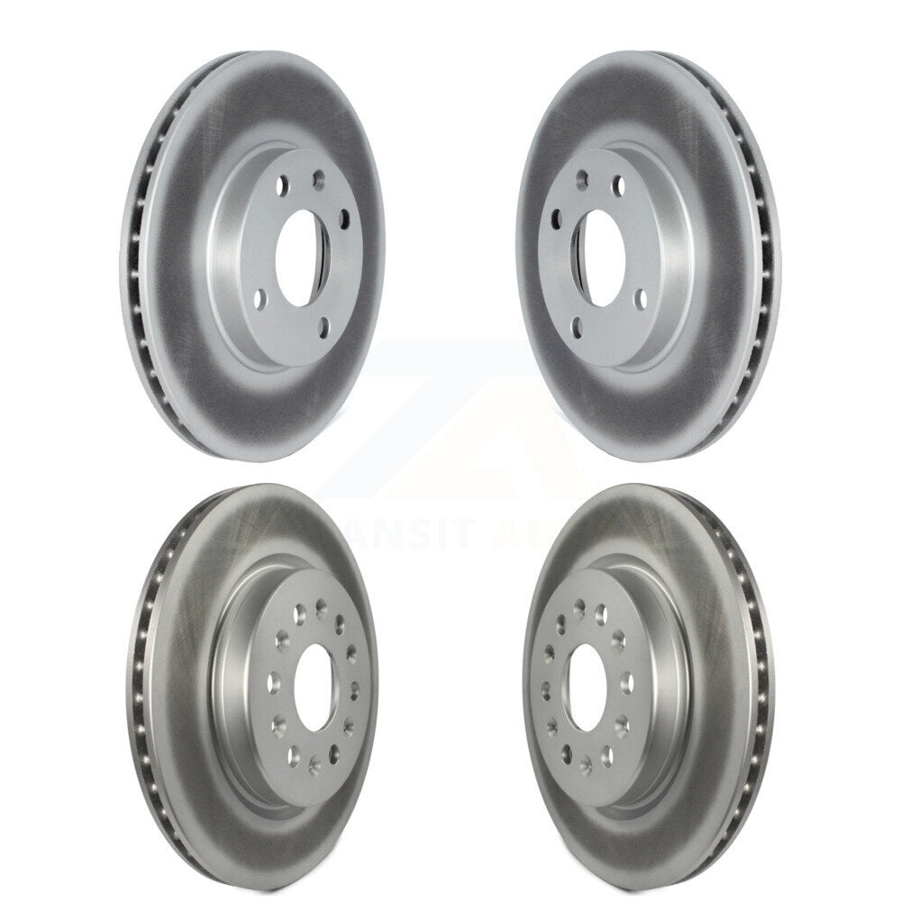 Coated Disc Brake Rotors Front Rear Kit For 2019 Chevrolet Spark