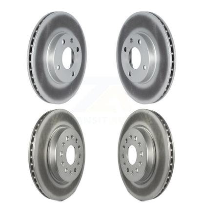 Coated Disc Brake Rotors Front Rear Kit For 2019 Chevrolet Spark