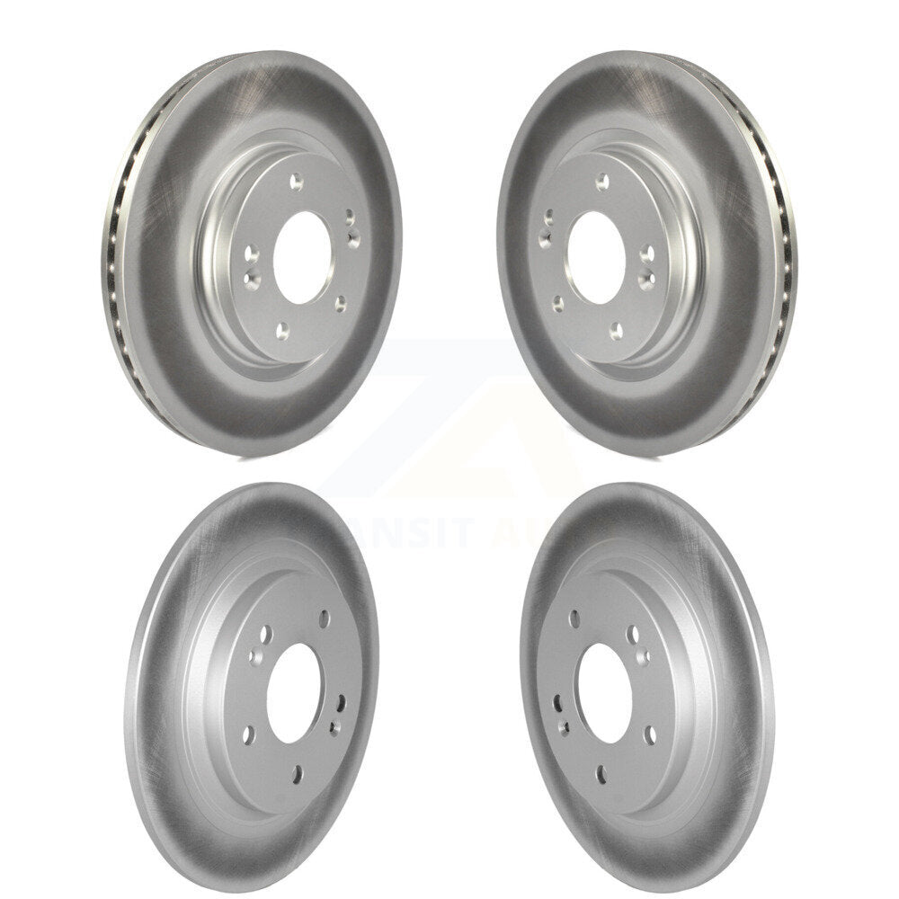 Coated Disc Brake Rotors Front Rear Kit For Hyundai Kona Kia Seltos