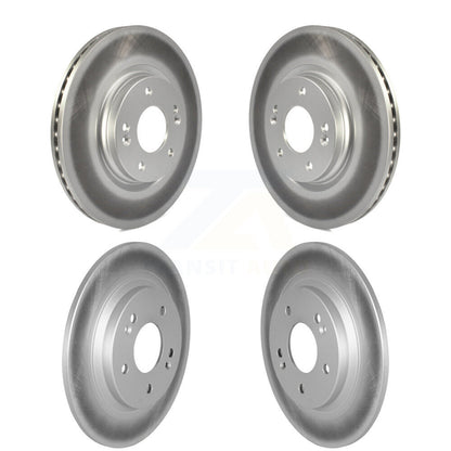 Coated Disc Brake Rotors Front Rear Kit For Hyundai Kona Kia Seltos