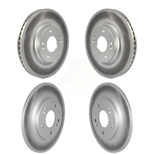 Coated Disc Brake Rotors Front Rear Kit For Hyundai Kona Kia Seltos