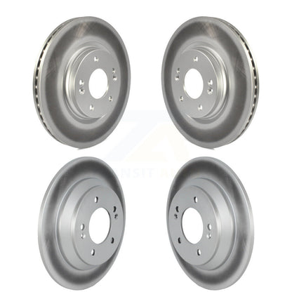 Coated Disc Brake Rotors Front Rear Kit For Hyundai Kona Kia Soul