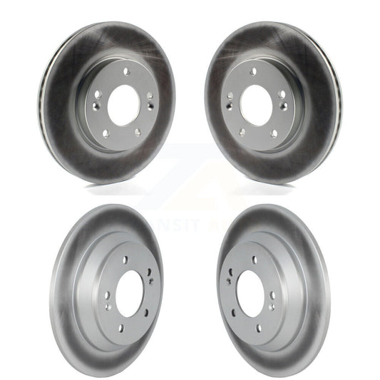 Coated Disc Brake Rotors Front Rear Kit For Kia Seltos Hyundai Kona