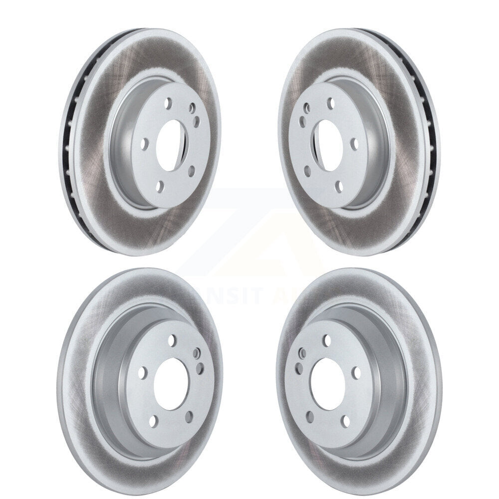 Coated Disc Brake Rotors Front Rear Kit For 2016-2023 Mercedes-Benz Metris